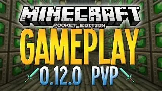 Minecraft PE 0.12.0 PvP GAMEPLAY - Golden Apples, Hunger & HP Regeneration!
