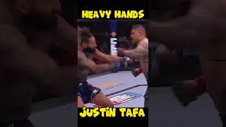 Justin Tafa: Unleashing Thunderous Power with Every Strike! #mma #mmahighlights