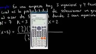 Distribución hipergeometrica ejemplo