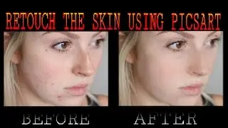 Clear Face And Hide Pimples and Dark Circles Using Picsart Photo Editior. HOW TO RETOUCH THE SKIN.