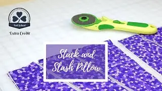 Tool School Extra Credit: Stack and Slash pillow