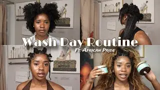 Wash Day Routine for Healthy Natural Hair | African Pride Rosemary & Peppermint “Feel It” Formula 🌿