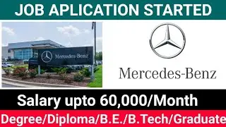 Mercedes Benz Jobs | Mechanical jobs | b tech jobs | Job vacancy 2024 | Freshers Jobs 2024|Freshers