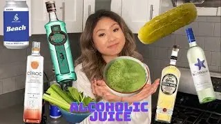WEIRD DRINK COMBOS | ALCOHOLIC GREEN JUICE #HEALTH