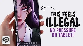 Digital Art using ONLY the Phone 📱🖍️ Digital Artist on a Budget!