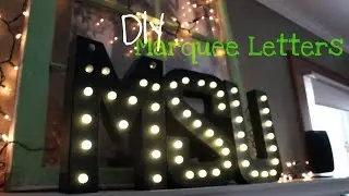 DIY | Light Up Marquee Letters