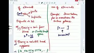 Discrete sample space & continues sample space