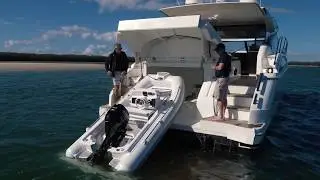 New From Princess Yachts Australia, the AER tender in Princess V57 Garage
