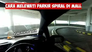 Cara parkir spiral atau melingkar di mall