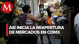Inicia reapertura en el mercado de Mixcalco de CdMx
