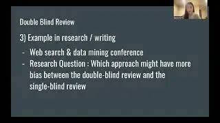 Peer teaching- Double blind review, Baseline data