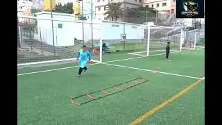 Entrenamientos de los mas pequeño coordinación basculacion y blocajes con tiros 