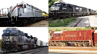 NYSW #3024 Heritage Unit On CL3! NS #38 The Brick Geometry Train! + NS 16R & 264!