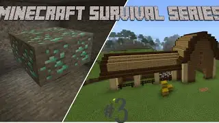 DIAMONDS!! & Building a Barn |Minecraft 1.16 Survival Series