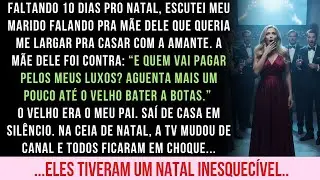 MEU MARIDO ME TRAÍA E A MÃE SABIA. NA CEIA DE NATAL, TODOS CONGELARAM AO VER O QUE PASSOU NA TV...