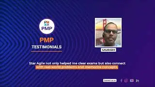 Project Management Professional (PMP) Course Testimonial by Saurabh | StarAgile Reviews