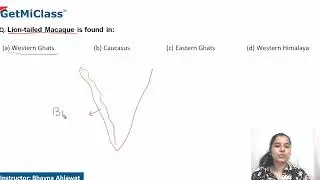 Find the Q Liantailed Macaque NEET 12th Biology Biodiversity Conservations