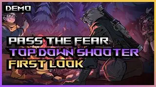 Pass The Fear Demo - Top-Down Bullet Hell Roguelite With Gun Customization | First Look Gameplay