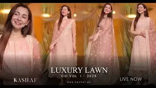 Kashaf Clothing Luxury Eid Lawn 2026 &ndash; Premium Festive Collection | Up to 50% Off