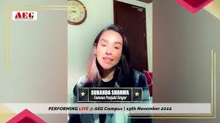 Sunanda Sharma Performing Live at Asian Education Group - Fresher's 2022