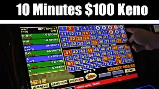 We Play Keno with $100 and 10 Minutes