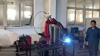 Half ladder shape workpiece  MIG welding Mag welding Chinese ARES robot