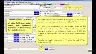 Order Entry, Print and Audit Trail Update in Accounts Receivable