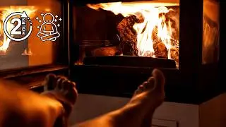 2 Hours Cozy Fireplace 🔥 Chill Music for Gaming, Relax, Focus & Calm Down | No Ads