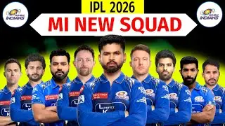 IPL 2026 | Mumbai Indians New Squad | MI Full Squad 2026 | MI Team 2026 Players List