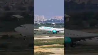 #aviation seriene airline take off karachi airport #newsong #travel #planespotting #airportdiary