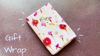 Easy Book Wrapping for Christmas | DIY Gift Packing Idea | Fancy Book Gift Wrapping #giftwrap