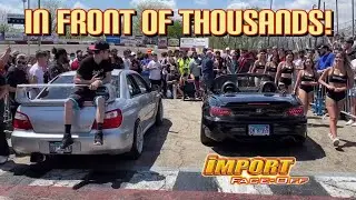 Our First 2 Step Battle in Front of the main Grand Stands! Import Face-Off Loves Park, IL 2021!