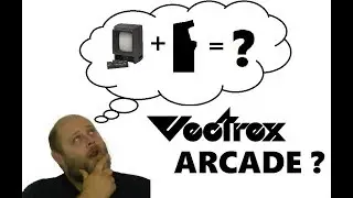 VECTREX arcade cabinet and rare TUNNEL HUNT!!!!!!!