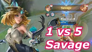 Top 1 Global Edith 1 vs 5 Savage , Build Edith #EdithTop1Global