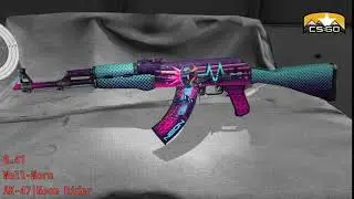 AK-47 Neon Rider - Skin Wear Preview