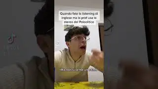 La listening in inglese #scuola #prof #compagnidiclasse #viral #virale #lol #fun #act #comic #comedy