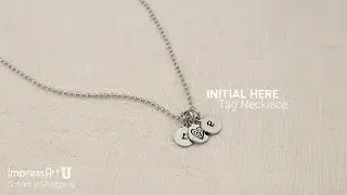 Hand Stamped Initial Necklace - ImpressArt