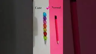 💕Normal vs. Cute stationary💕|| #cute #stationary #pencil #scale