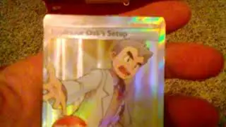 PULLED FULL ART PRO. OAK IN FIRST POKEMON COSMIC ECLIPSE PACKS