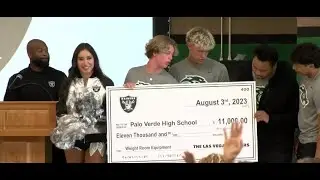 Las Vegas Raiders donate $11k to Palo Verde High School's athletic program