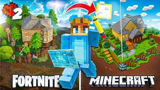 Transforming My Island Into LOOT LAKE In Minecraft Hardcore!