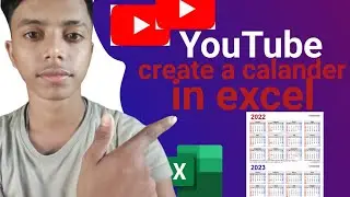 how to create calendar in excel 2023 |  calendar kaise banaye in excel