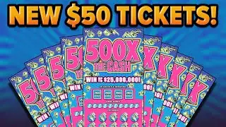Brand New Florida $50 Scratch Offs! $500 In 500X The Cash Tickets!