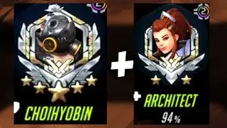 ARCHITECT BRIGITTE AND CHOIHYOBIN ROADHOG! [ OVERWATCH SEASON 21 TOP 500 ]