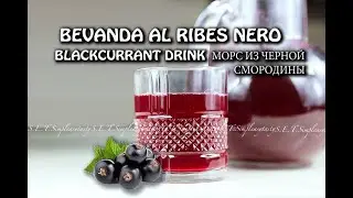 Морс из черной смородины. Bevanda al ribes nero. Blackcurrant drink.
