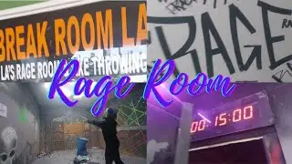 Vlog: Rage Room|Breaking Things|Letting Loose #rageroom #lalife #subscribe