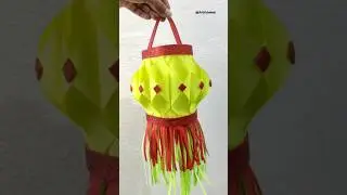 Paper Lantern Tutorial Very Easy/ magic Paper Lamp Making at Home #shorts #diwali  #decoration #diy