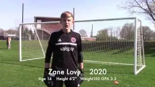 Zane Love.... Soccer Recruit Video Class of 2020