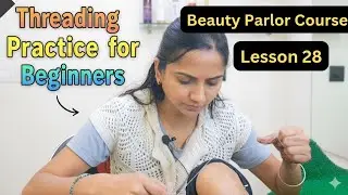 Threading Practice kese kare step by step l Threading Practice l Eyebrow threading Practice
