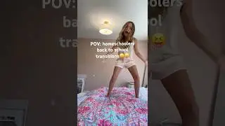 #pov HOMESCHOOLERS BACK 2 SCHOOL TRANSITIONS #blowup #preppy #viral #shorts #summer #funny #school